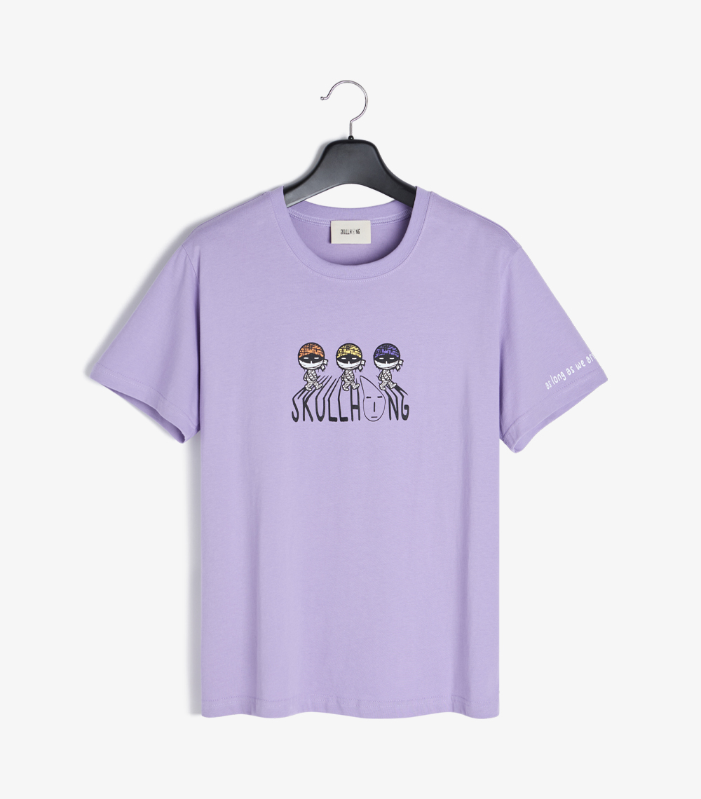 반팔2_01 MUMMY'S T-SHIRT LIGHT PURPLE - 이미지 1