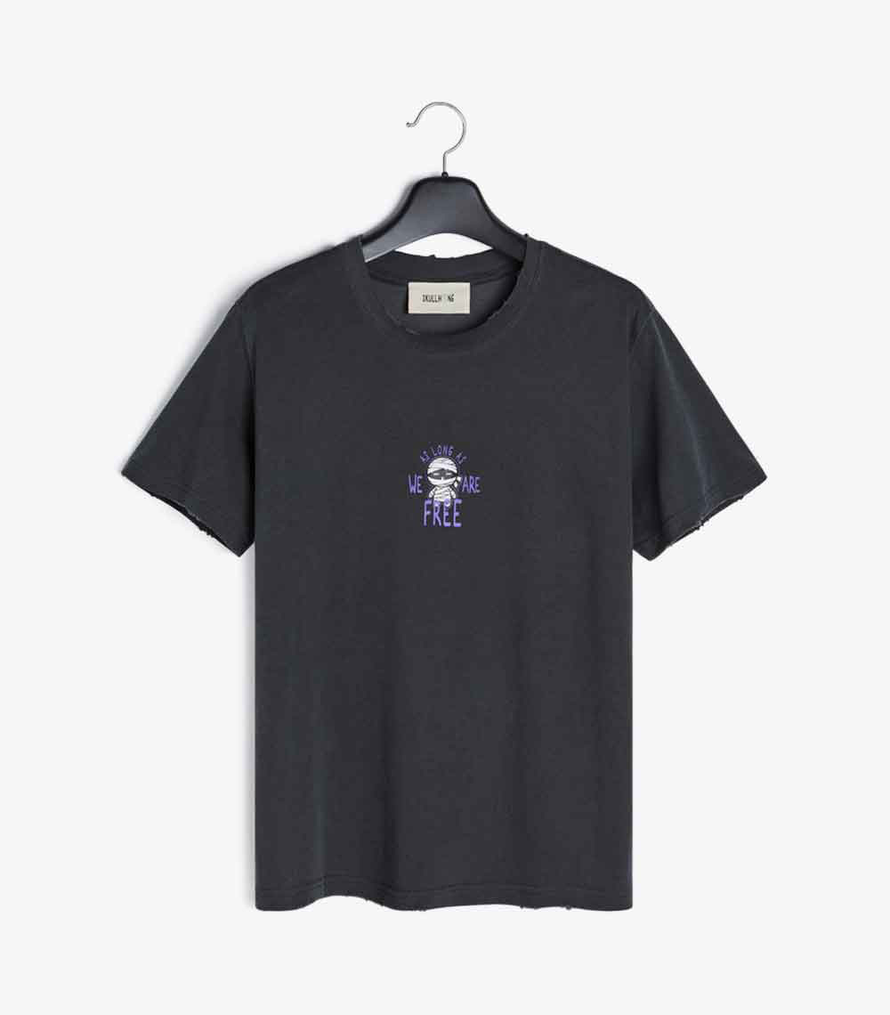 반팔5_01 MUMMY LOGO T-SHIRT CHARCOAL GREY - 이미지 1