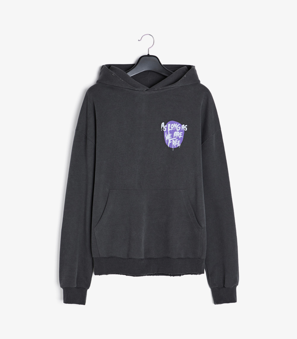 후드티 2_01 MUMMY HOODIE CHARCOAL - 이미지 1
